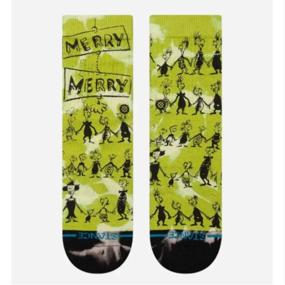 NWT Kids The Grinch Stance Crew Socks